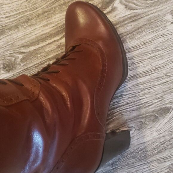 TREMP Made In Italy Brown Leather Lace Up Boots👢 - Picture 8 of 16